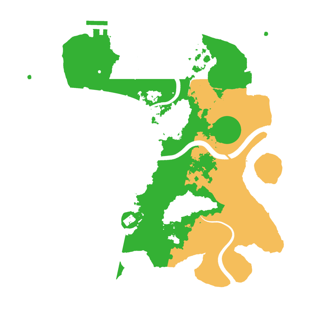 Biome Rust Map: Procedural Map, Size: 3000, Seed: 13451656