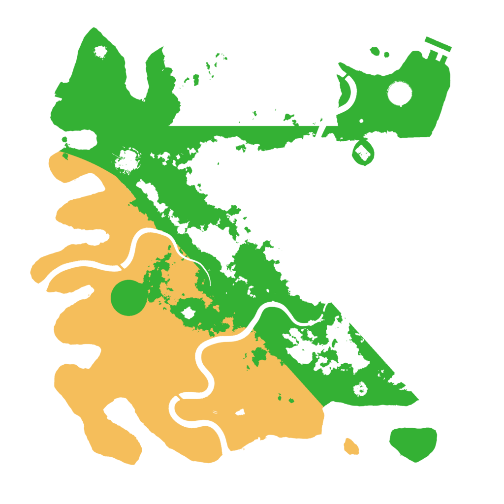 Biome Rust Map: Procedural Map, Size: 3700, Seed: 454544058