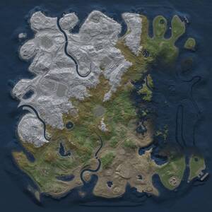 Thumbnail Rust Map: Procedural Map, Size: 4500, Seed: 797725701, 16 Monuments
