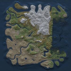 Thumbnail Rust Map: Procedural Map, Size: 4500, Seed: 1030272116, 15 Monuments