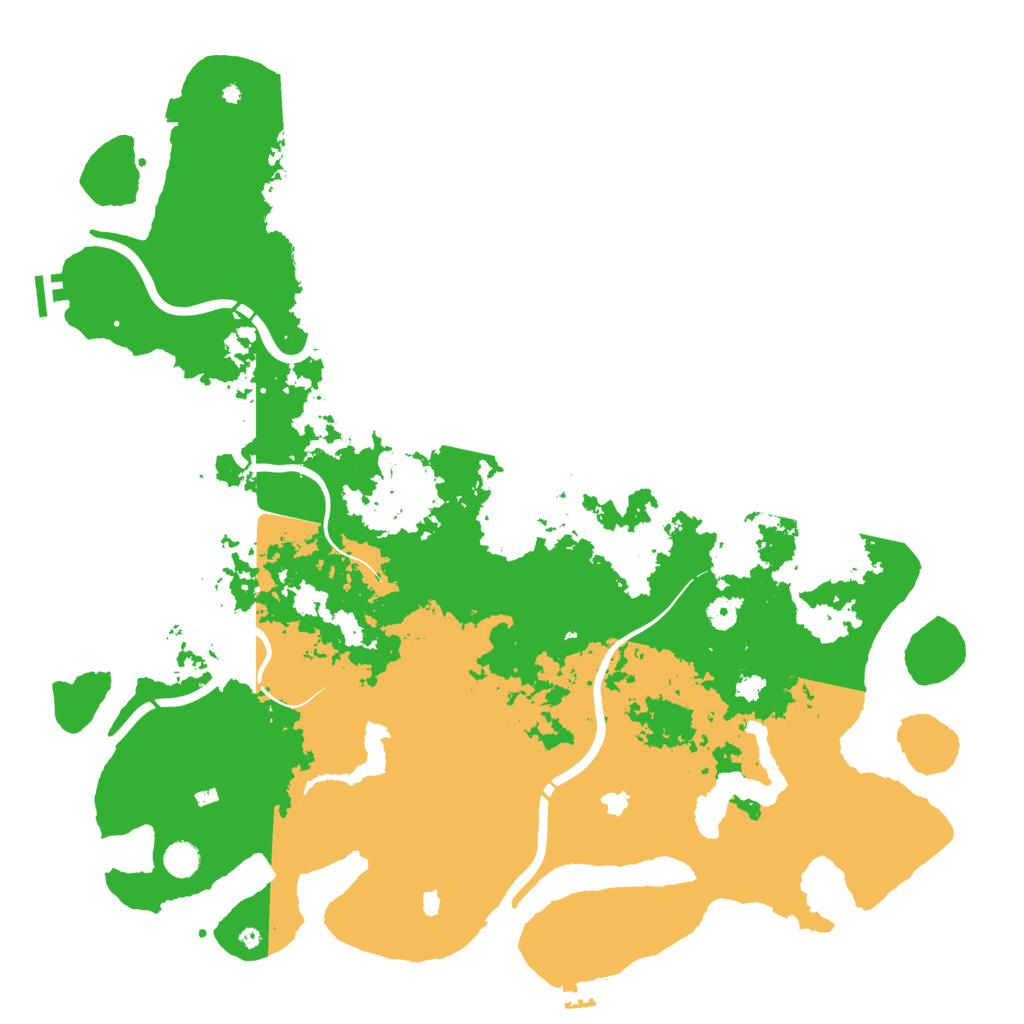 Biome Rust Map: Procedural Map, Size: 5000, Seed: 1289485213