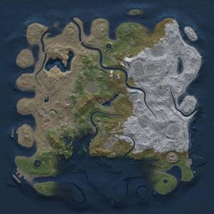 Thumbnail Rust Map: Procedural Map, Size: 4250, Seed: 1031017905, 15 Monuments