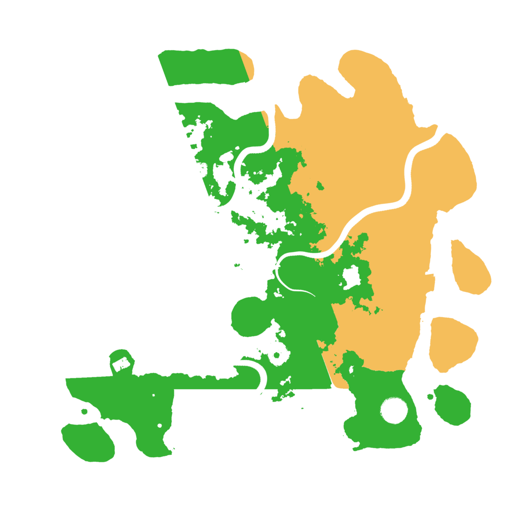 Biome Rust Map: Procedural Map, Size: 3500, Seed: 7953