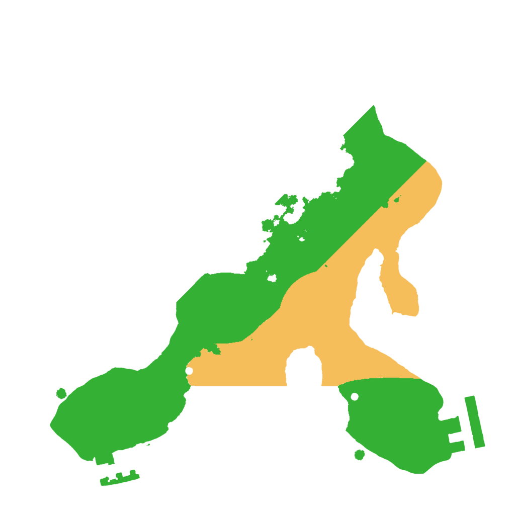 Biome Rust Map: Procedural Map, Size: 2000, Seed: 1976997507