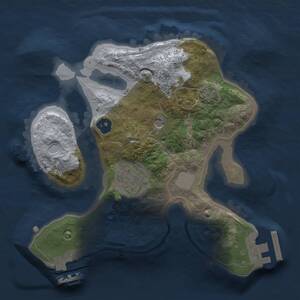 Thumbnail Rust Map: Procedural Map, Size: 2000, Seed: 1976997507, 6 Monuments