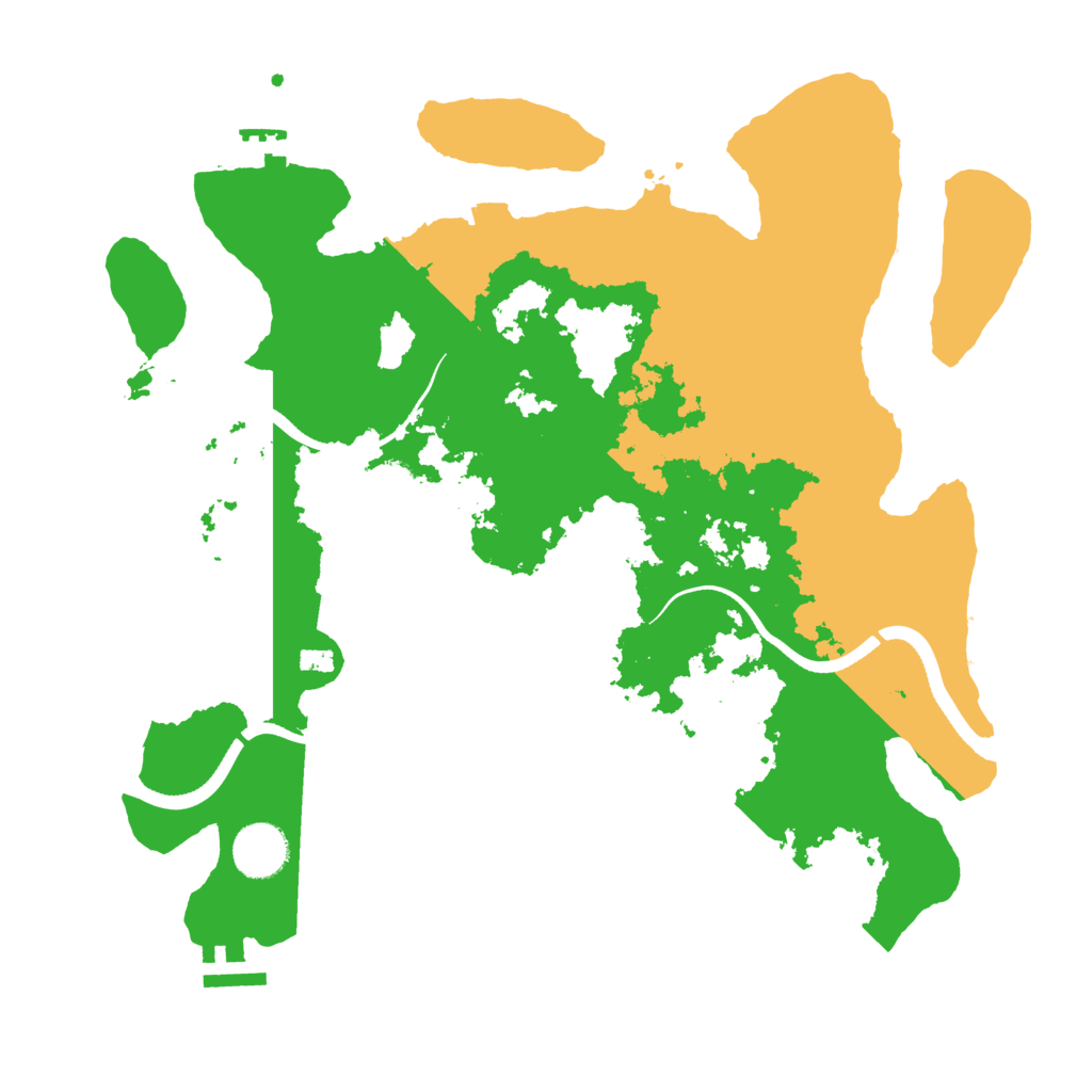 Biome Rust Map: Procedural Map, Size: 3500, Seed: 680810646