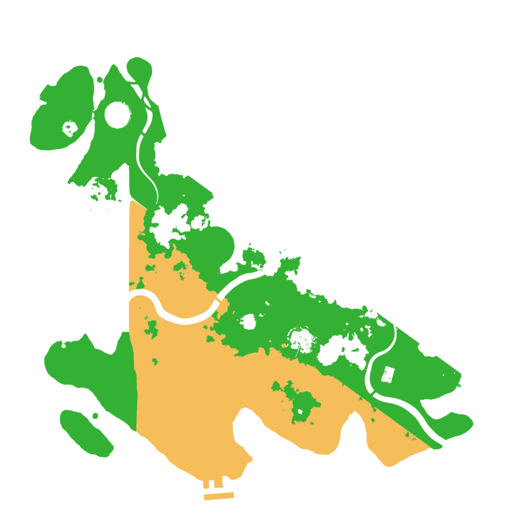 Biome Rust Map: Procedural Map, Size: 3500, Seed: 178382492