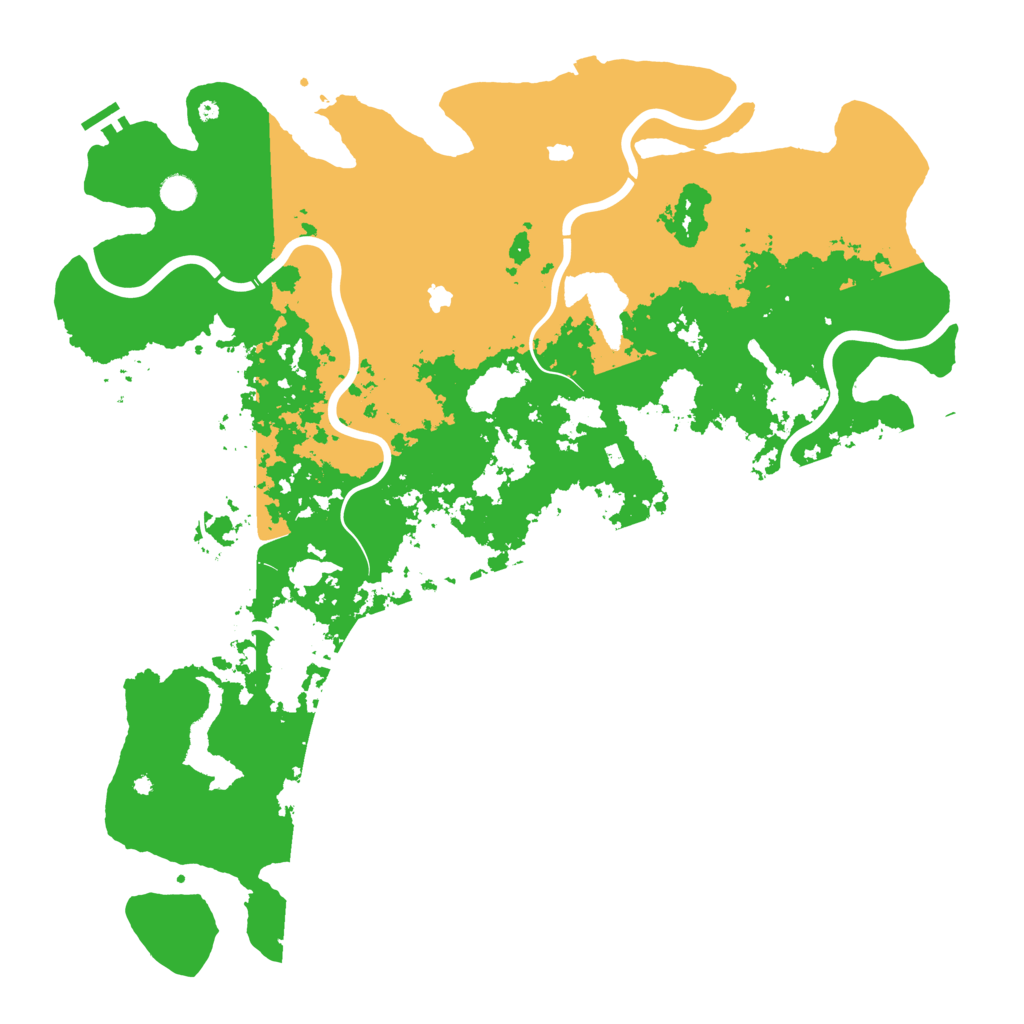 Biome Rust Map: Procedural Map, Size: 5000, Seed: 1164234970