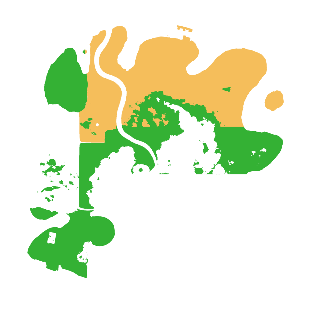 Biome Rust Map: Procedural Map, Size: 3000, Seed: 1377135277