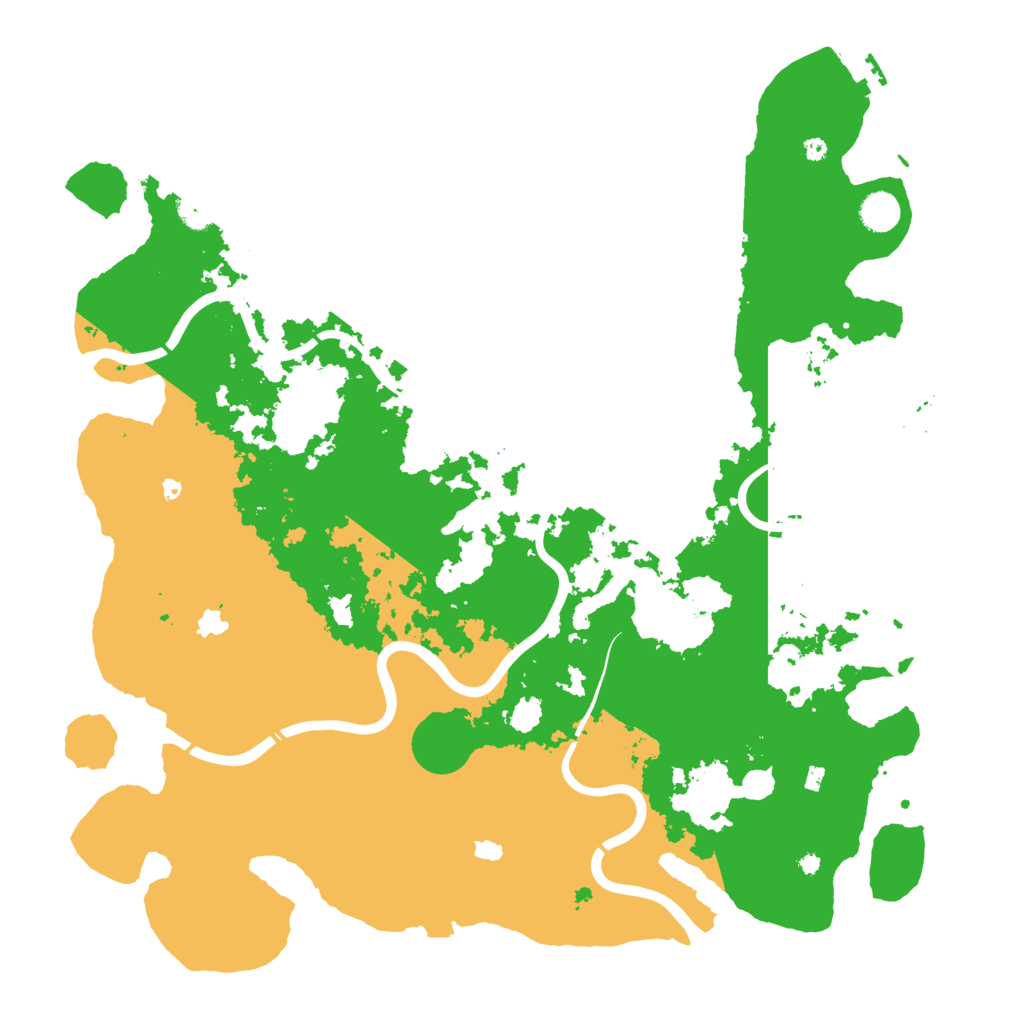 Biome Rust Map: Procedural Map, Size: 4500, Seed: 127381038