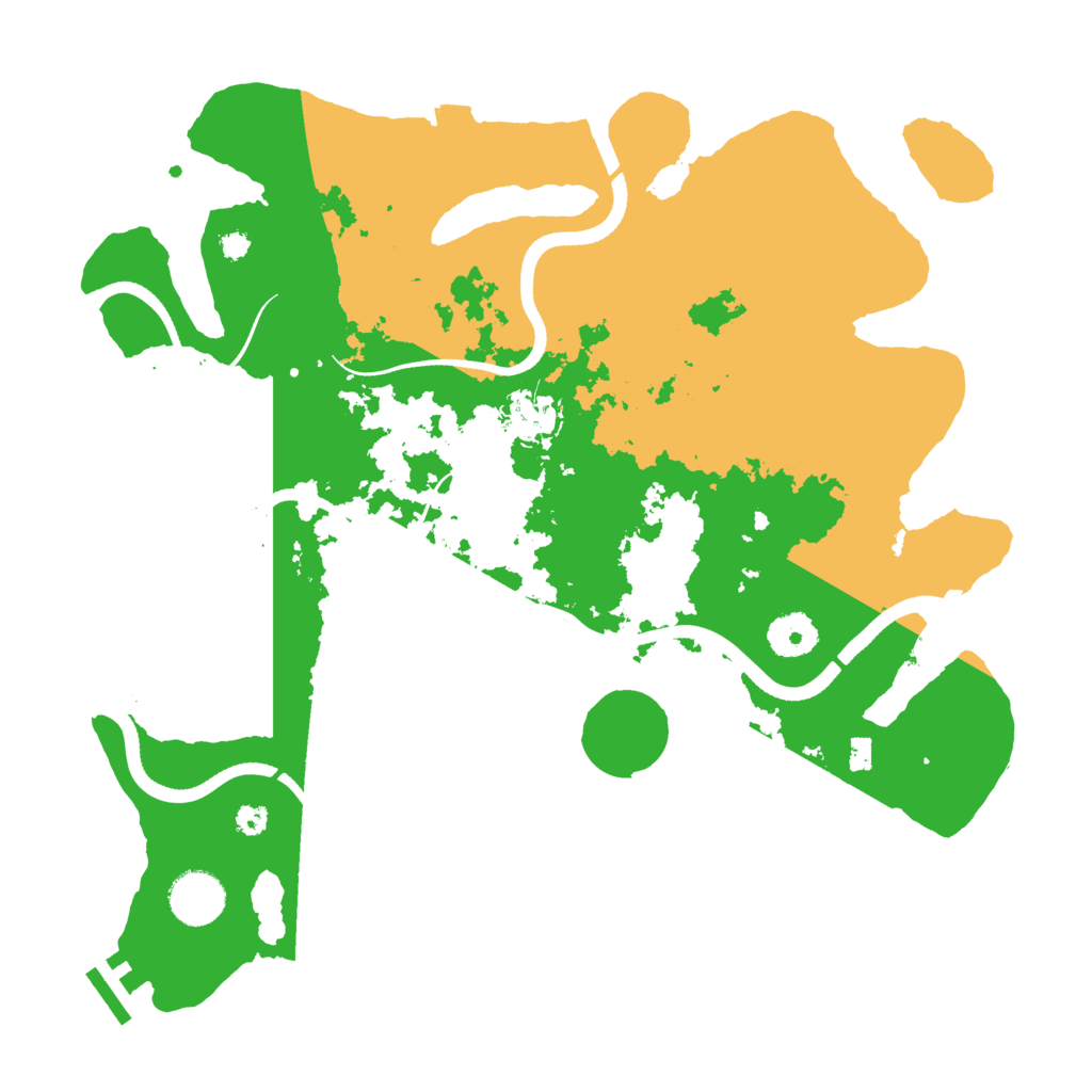 Biome Rust Map: Procedural Map, Size: 3500, Seed: 554678