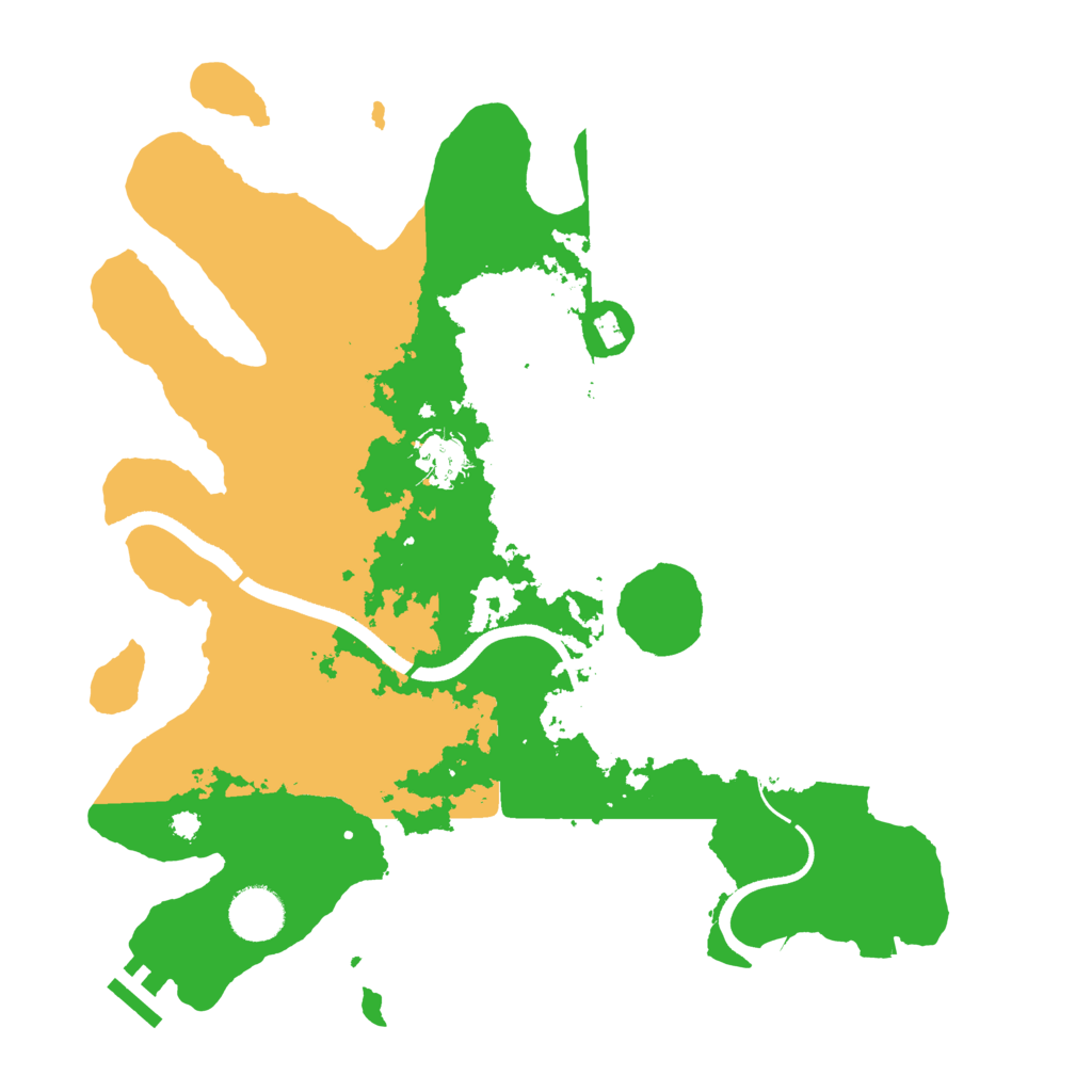 Biome Rust Map: Procedural Map, Size: 3500, Seed: 1807029958