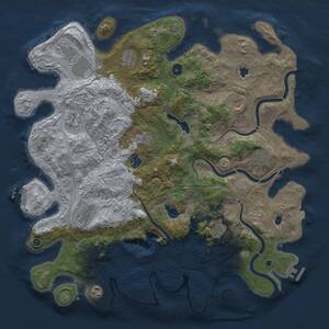 Thumbnail Rust Map: Procedural Map, Size: 4500, Seed: 147042264, 17 Monuments