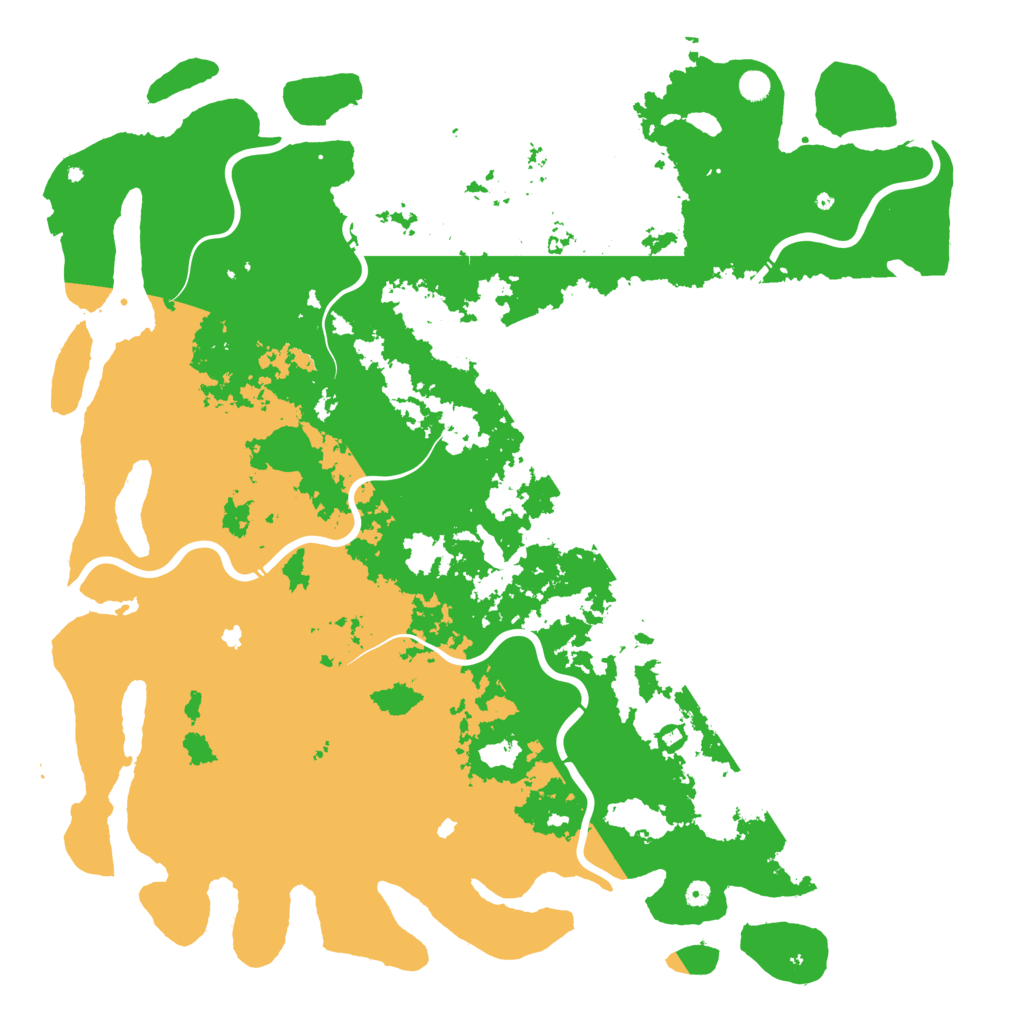 Biome Rust Map: Procedural Map, Size: 6000, Seed: 1161197426