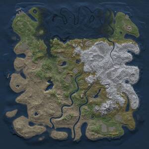 Thumbnail Rust Map: Procedural Map, Size: 5101, Seed: 1337, 17 Monuments