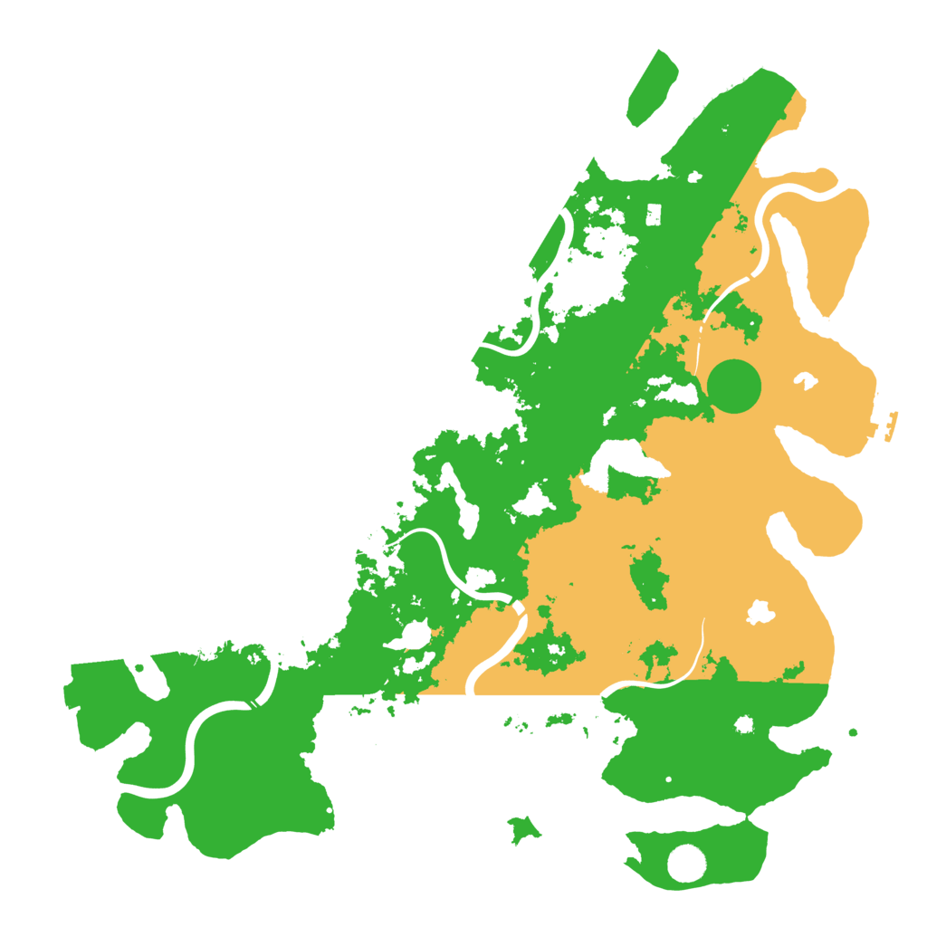 Biome Rust Map: Procedural Map, Size: 4500, Seed: 251002