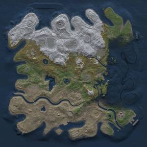 Thumbnail Rust Map: Procedural Map, Size: 4000, Seed: 1762989968, 16 Monuments