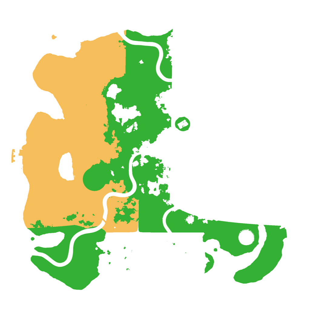 Biome Rust Map: Procedural Map, Size: 3500, Seed: 534917731
