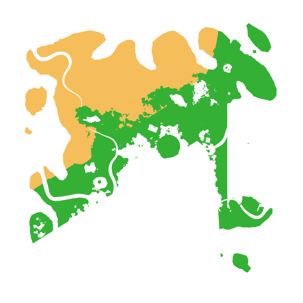 Biome Rust Map: Procedural Map, Size: 3500, Seed: 701553