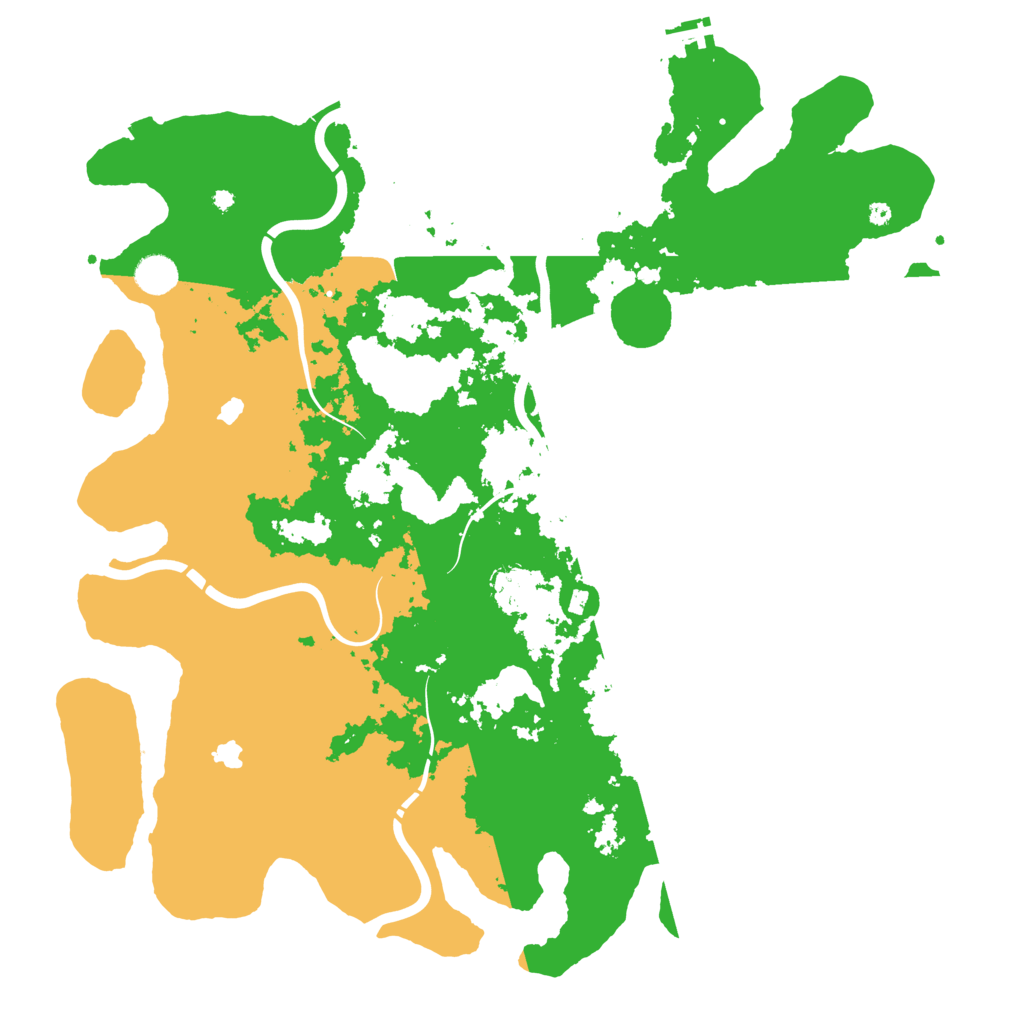 Biome Rust Map: Procedural Map, Size: 4500, Seed: 15624257