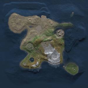Thumbnail Rust Map: Procedural Map, Size: 2000, Seed: 257384703, 6 Monuments