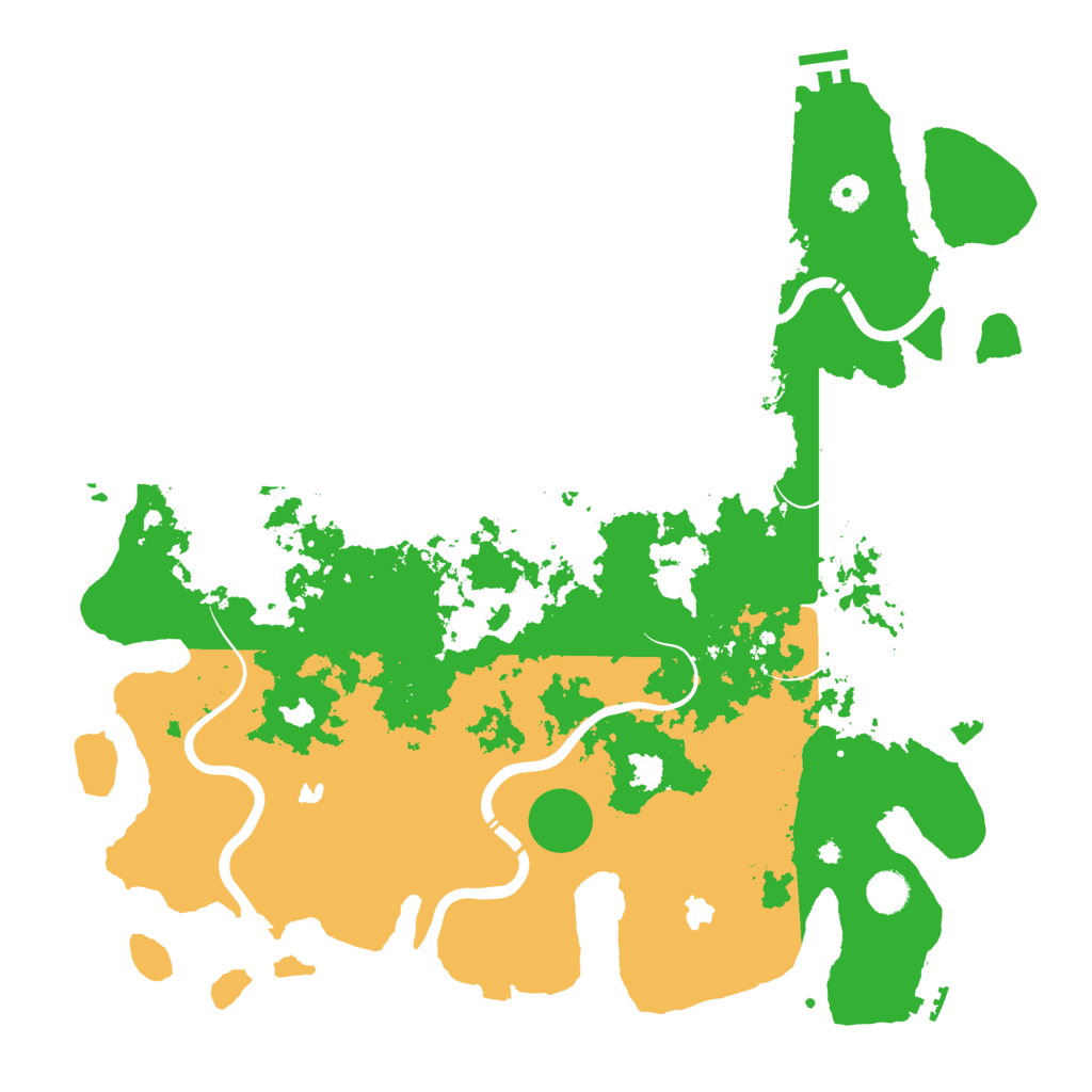 Biome Rust Map: Procedural Map, Size: 4500, Seed: 810596400