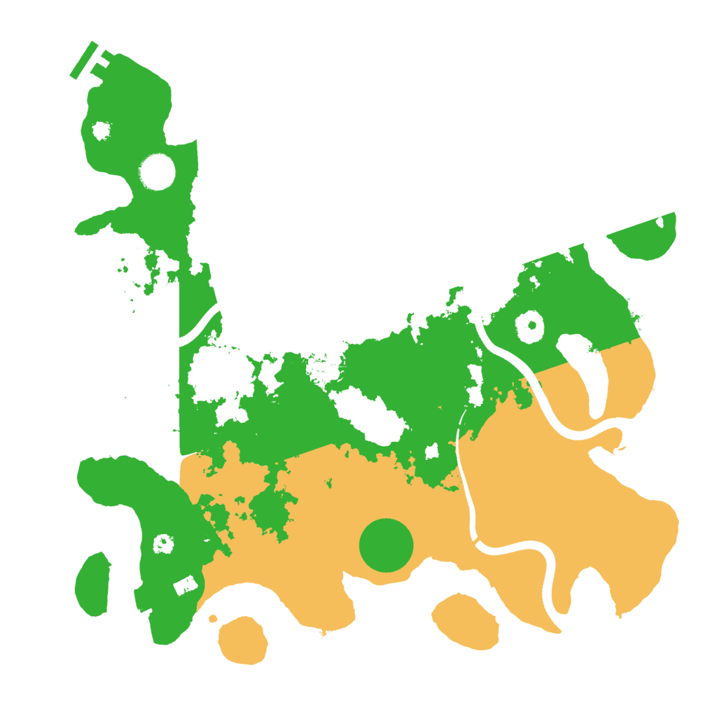 Biome Rust Map: Procedural Map, Size: 3500, Seed: 8958