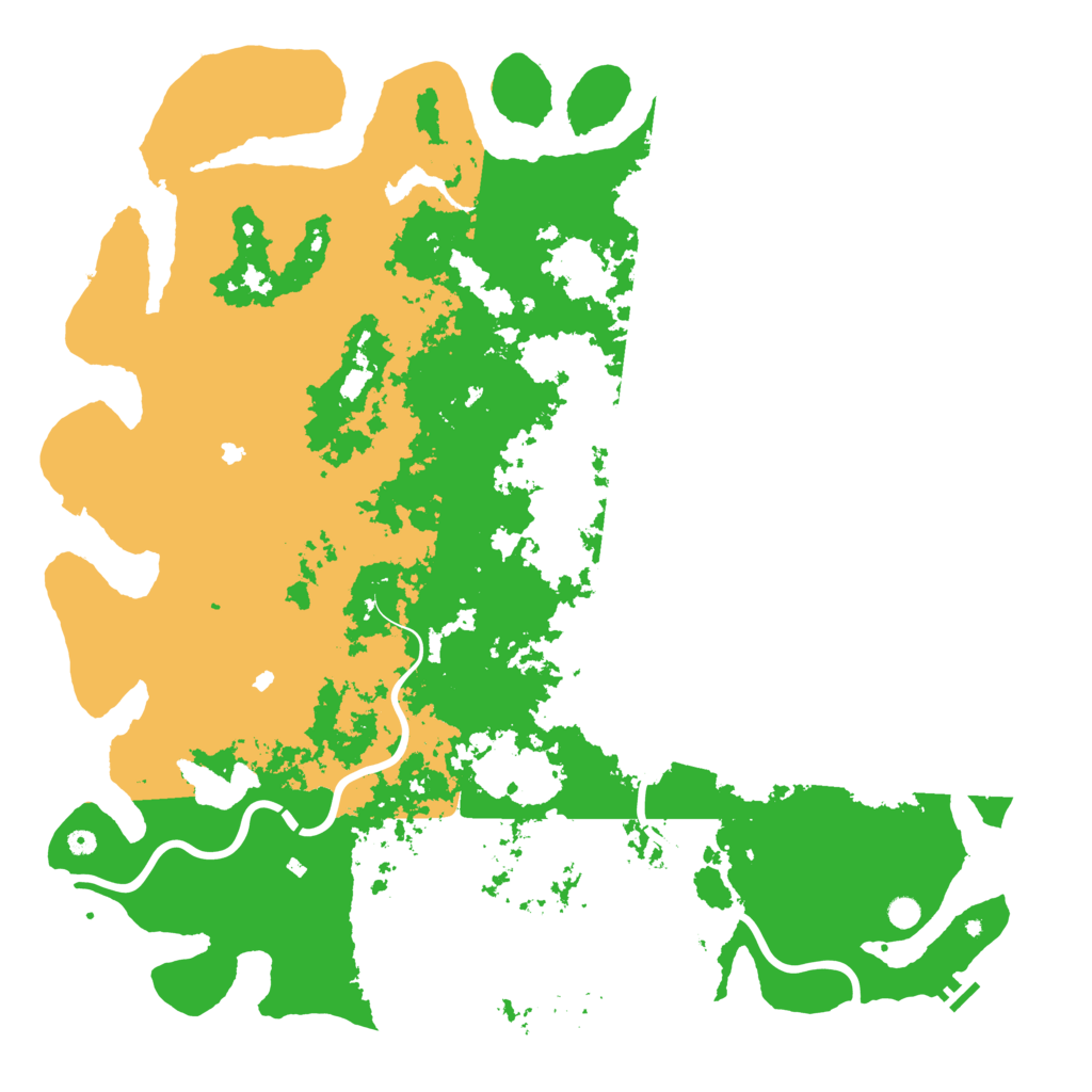 Biome Rust Map: Procedural Map, Size: 6000, Seed: 811061010