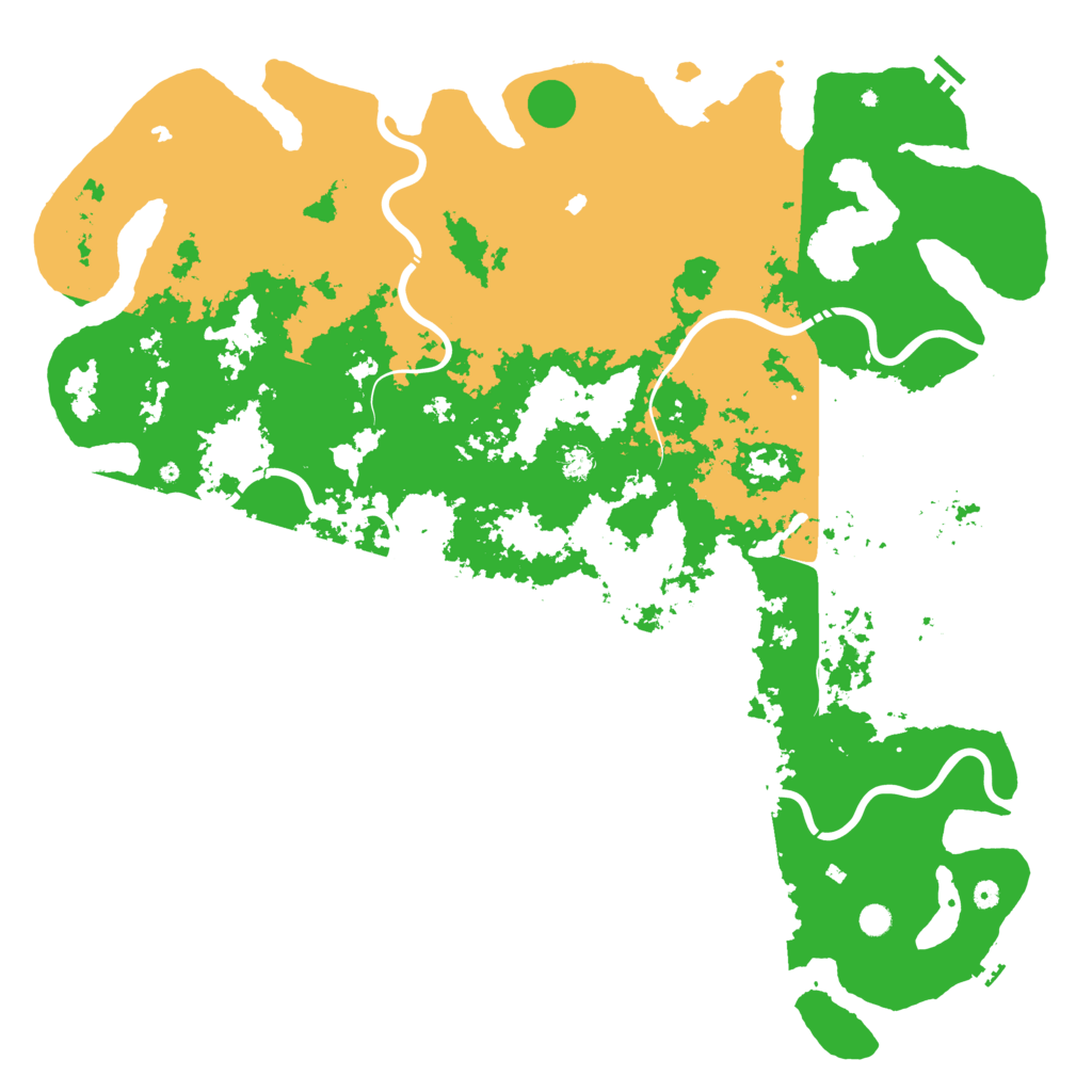 Biome Rust Map: Procedural Map, Size: 6000, Seed: 12687