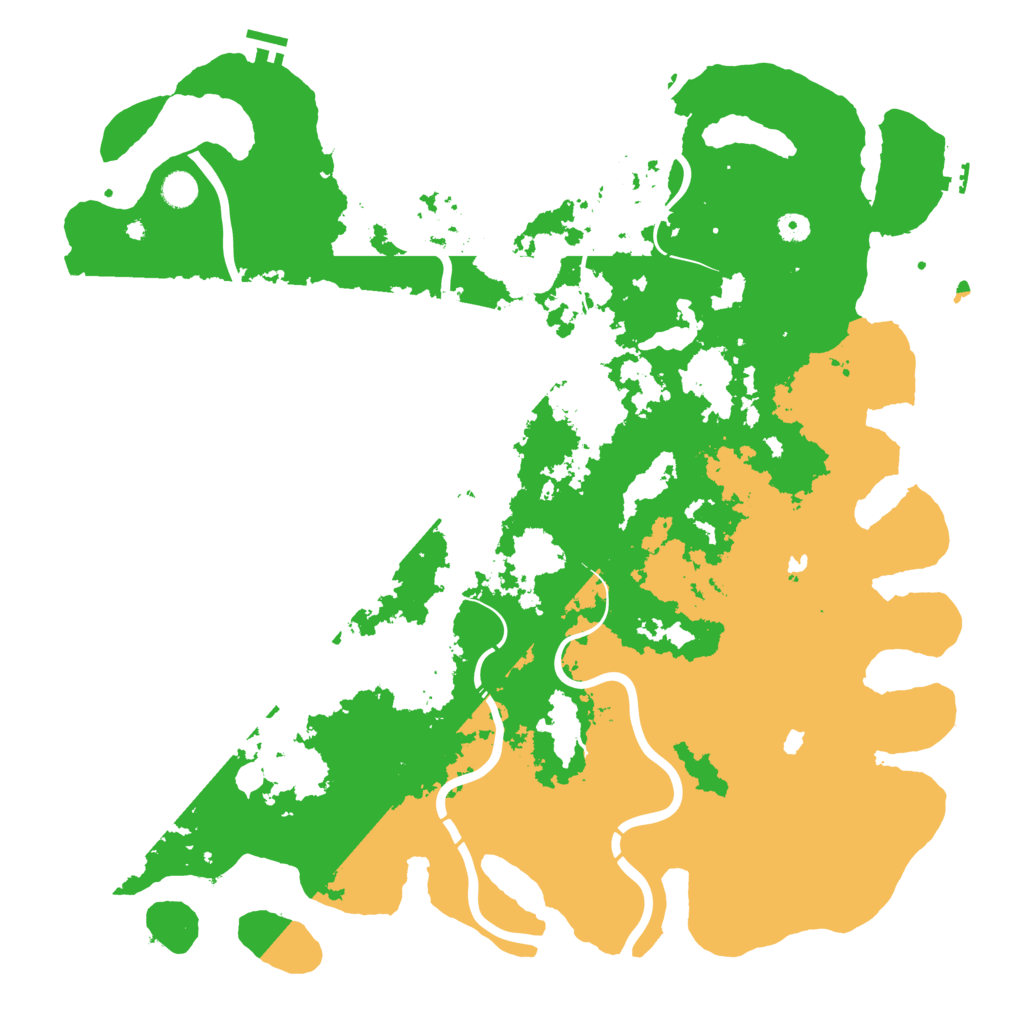 Biome Rust Map: Procedural Map, Size: 5000, Seed: 1234013734