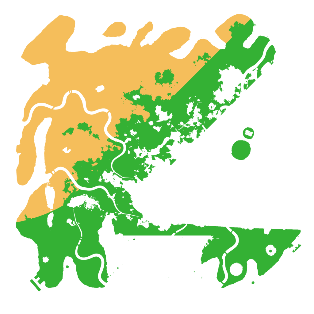 Biome Rust Map: Procedural Map, Size: 4500, Seed: 952571873