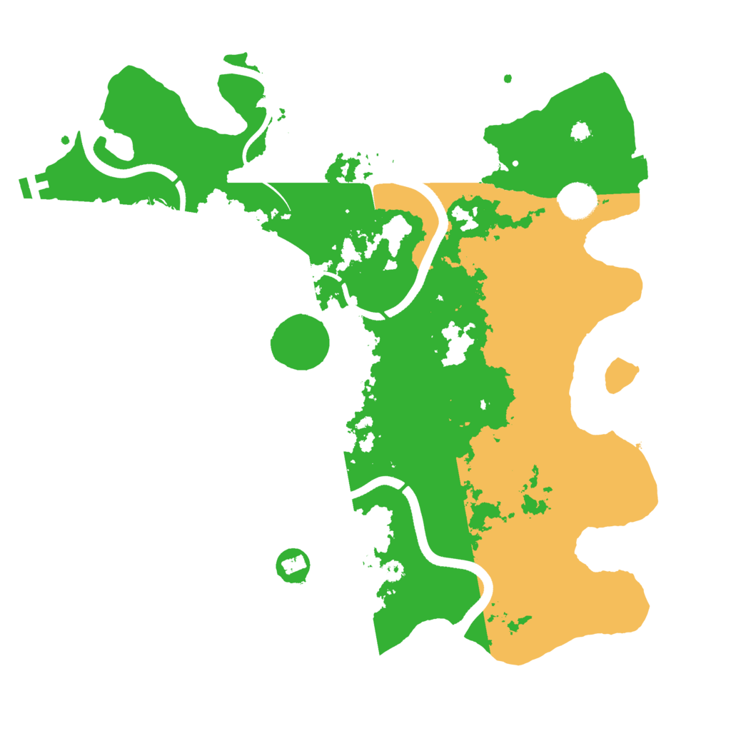Biome Rust Map: Procedural Map, Size: 3500, Seed: 217749583