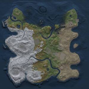 Thumbnail Rust Map: Procedural Map, Size: 3500, Seed: 217749583, 16 Monuments
