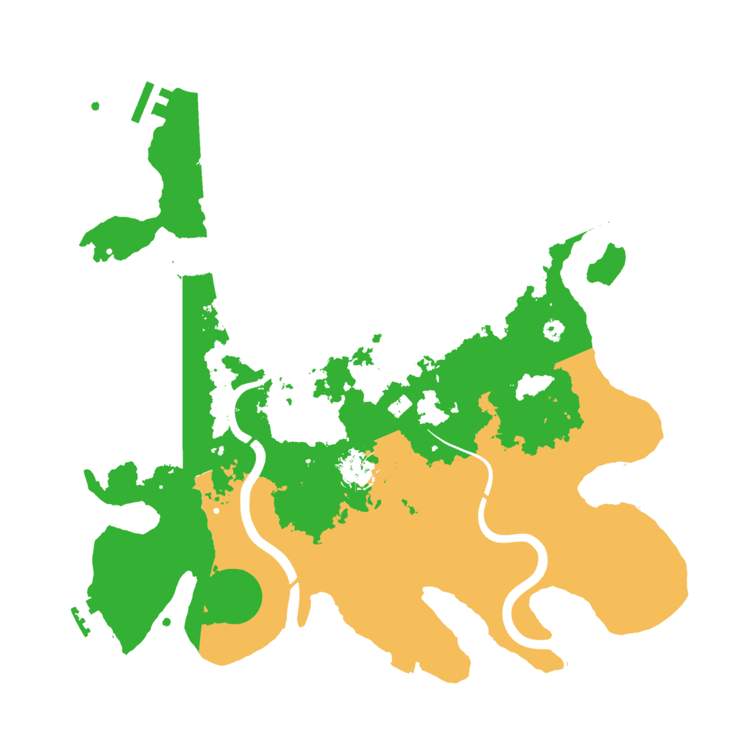 Biome Rust Map: Procedural Map, Size: 3500, Seed: 859850889