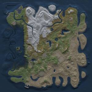 Thumbnail Rust Map: Procedural Map, Size: 4500, Seed: 82002312, 17 Monuments