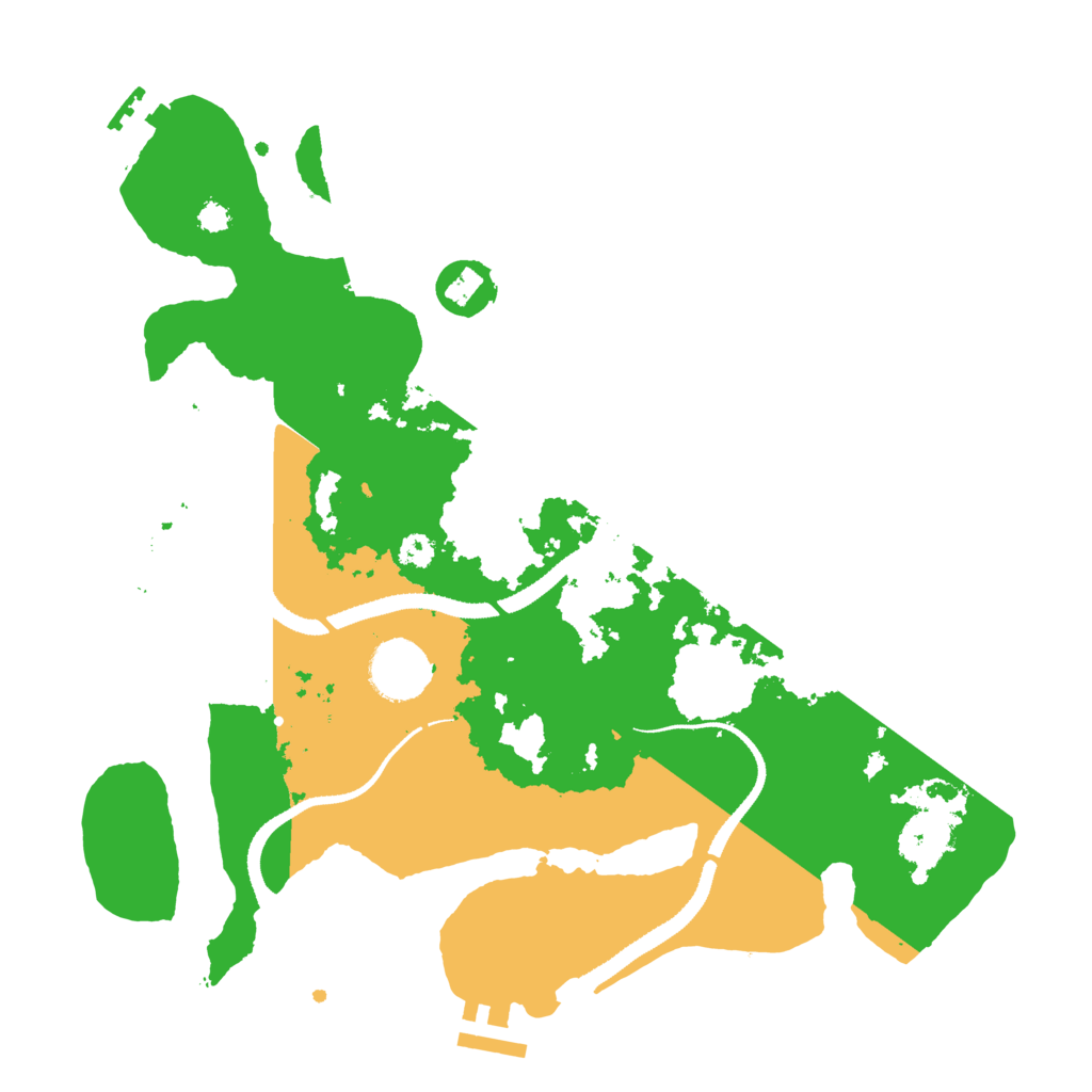 Biome Rust Map: Procedural Map, Size: 3200, Seed: 195374