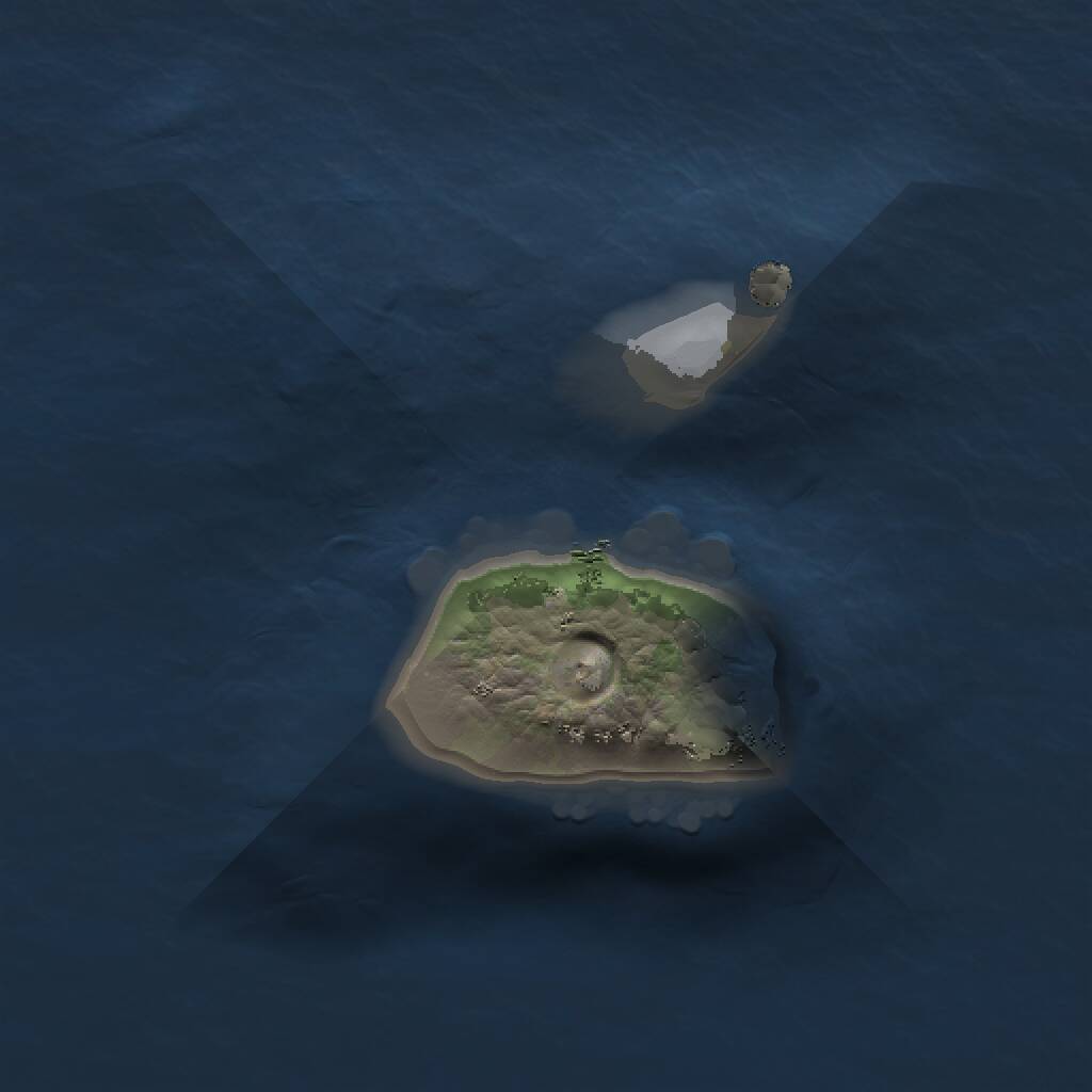 Rust Map: Procedural Map, Size: 1000, Seed: 1524741549, 1 Monuments