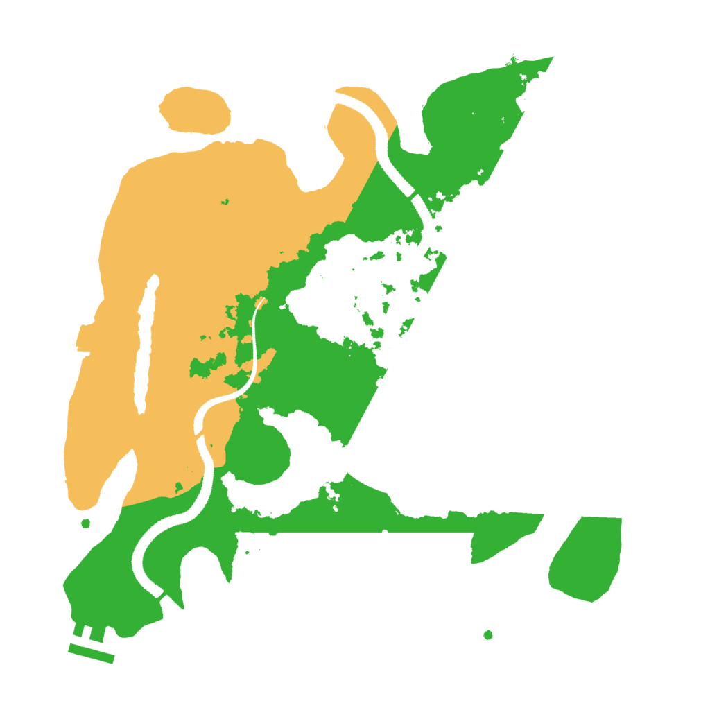 Biome Rust Map: Procedural Map, Size: 3100, Seed: 2534