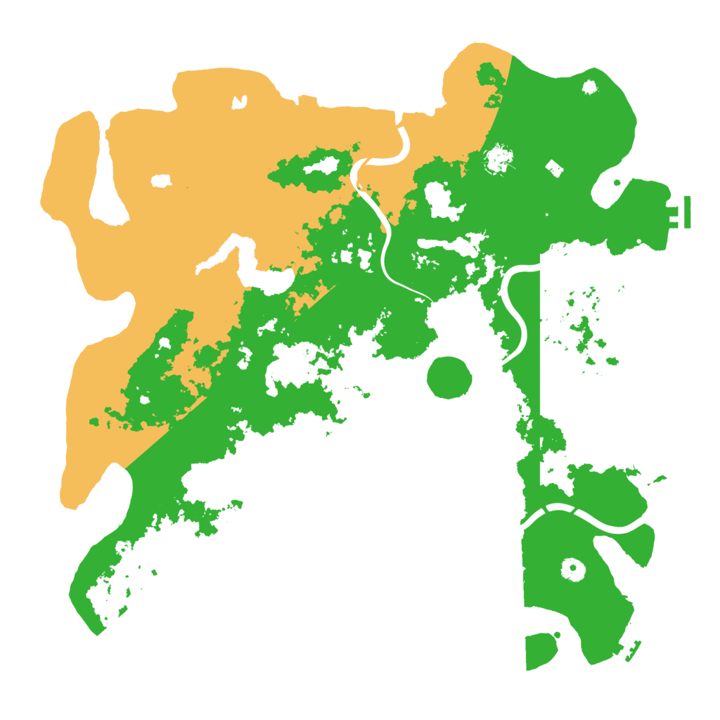 Biome Rust Map: Procedural Map, Size: 4500, Seed: 34563