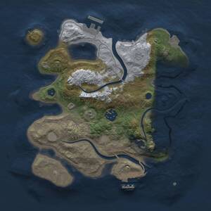 Thumbnail Rust Map: Procedural Map, Size: 2700, Seed: 699650, 7 Monuments