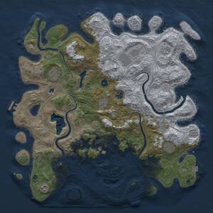 Thumbnail Rust Map: Procedural Map, Size: 4500, Seed: 1907, 15 Monuments