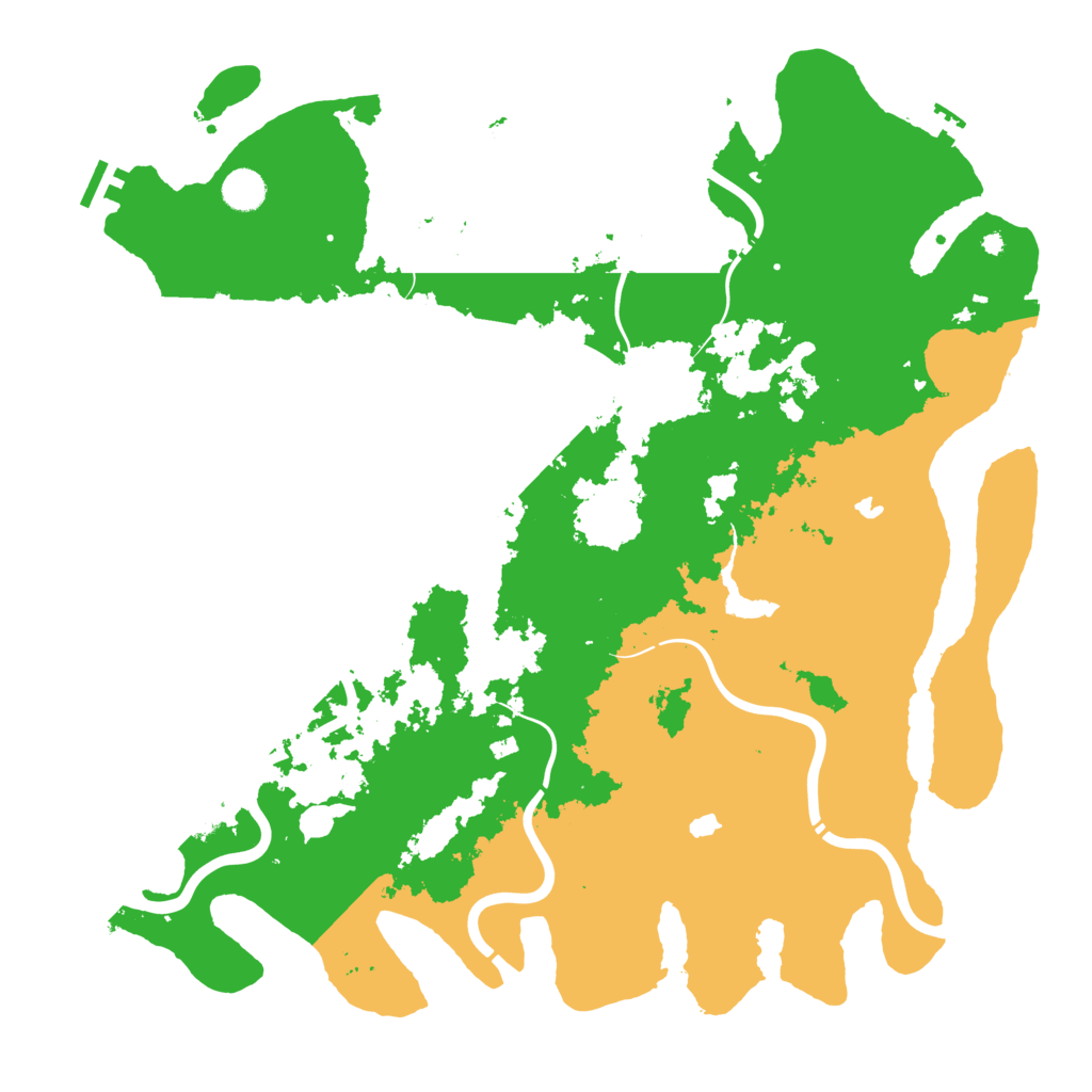 Biome Rust Map: Procedural Map, Size: 4500, Seed: 365849
