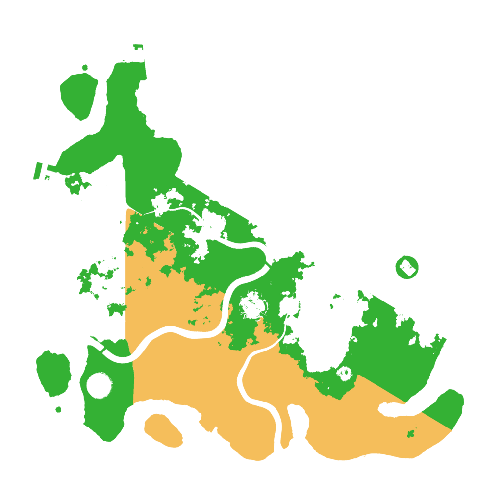 Biome Rust Map: Procedural Map, Size: 3500, Seed: 476331546