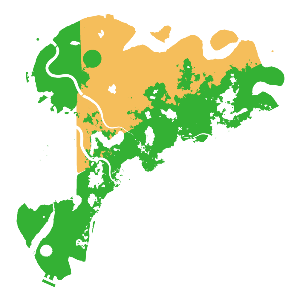 Biome Rust Map: Procedural Map, Size: 4500, Seed: 538107007