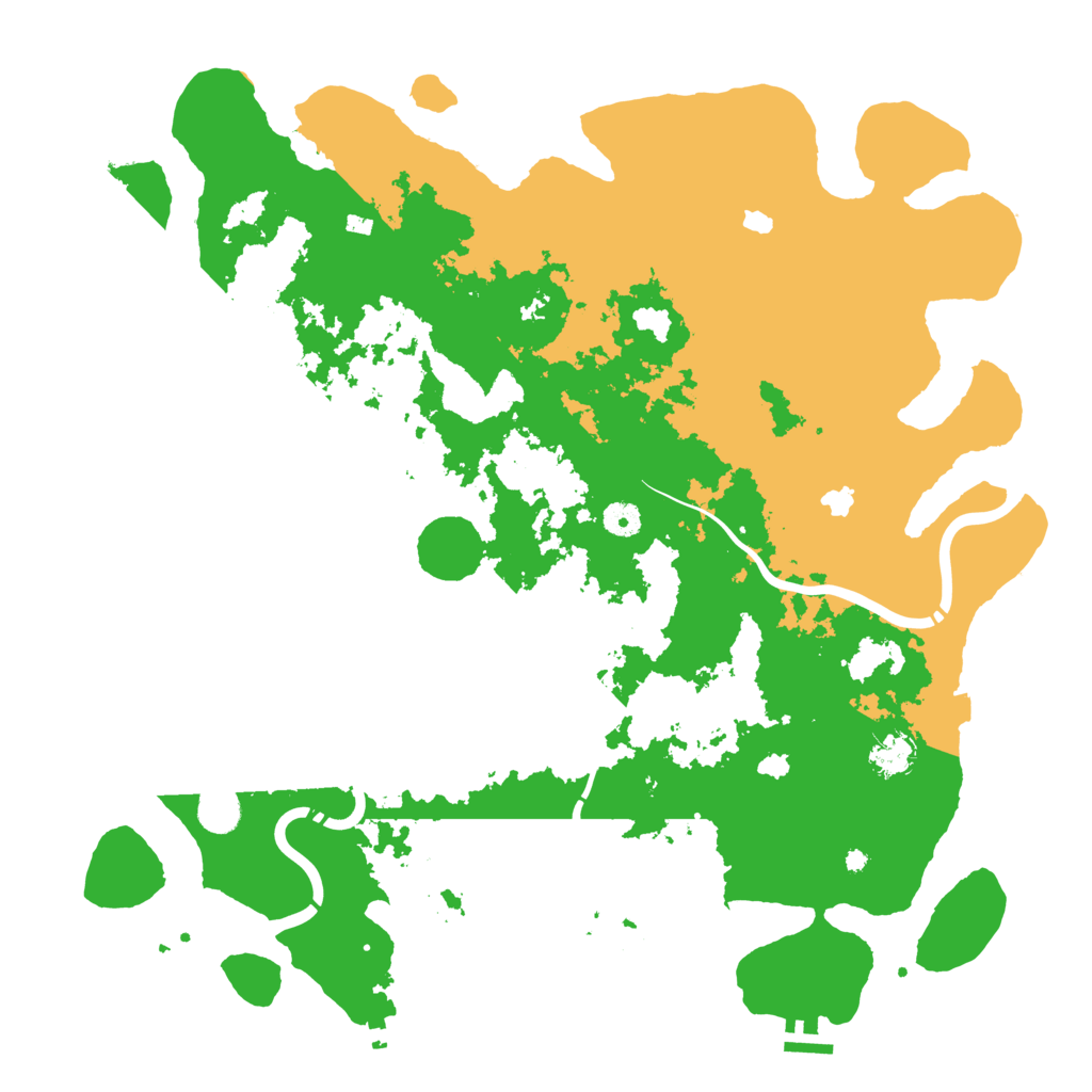 Biome Rust Map: Procedural Map, Size: 4500, Seed: 777663113