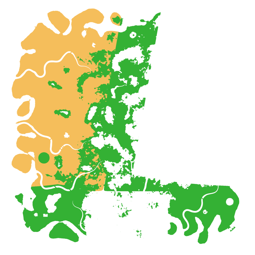 Biome Rust Map: Procedural Map, Size: 6000, Seed: 160909955