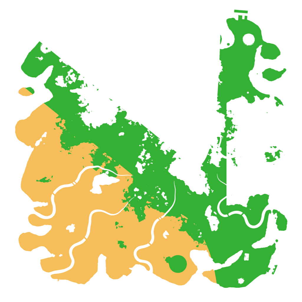 Biome Rust Map: Procedural Map, Size: 4500, Seed: 973195742