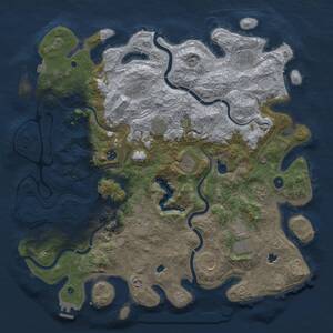 Thumbnail Rust Map: Procedural Map, Size: 4750, Seed: 1020251, 16 Monuments