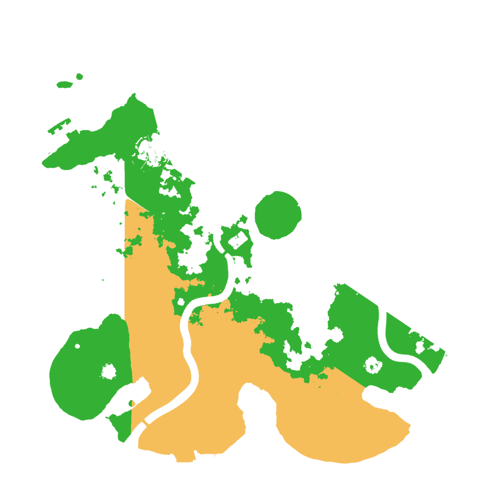 Biome Rust Map: Procedural Map, Size: 3000, Seed: 534465450