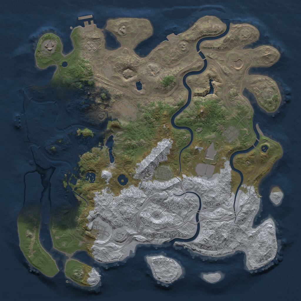 Rust Map: Procedural Map, Size: 4250, Seed: 181715730, 15 Monuments